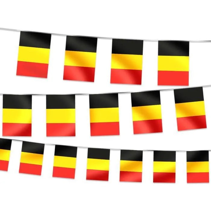Guirlande drapeaux Papier Belgique 🇧🇪